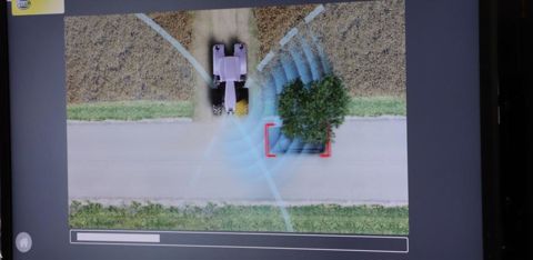 En cas de détection d’un obstacle, le chauffeur est averti par un signal sonore. © L. Coassin/GFA