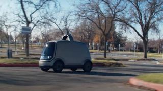 Un robot livreur autorisé à circuler sur la route Un robot livreur autorisé à circuler sur la route