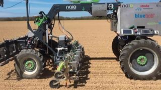 Un robot français désherbe les betteraves Un robot français désherbe les betteraves