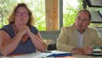 Séverine Van Hasselaar, élue de la chambre d’agriculture 36, et Robert Chaze, président. © Aude Richard