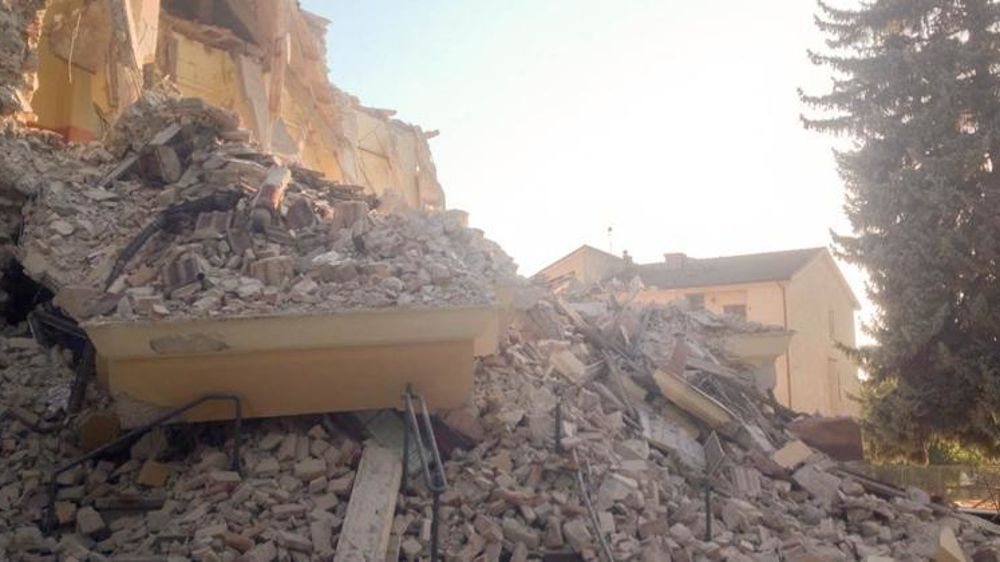 Habitation effondrée après le séisme d’août – © Terremocentroitalia