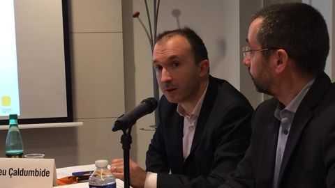Matthieu Çaldumbide, à gauche, et Gilles Lespagnol. © S. Bergot/GFA