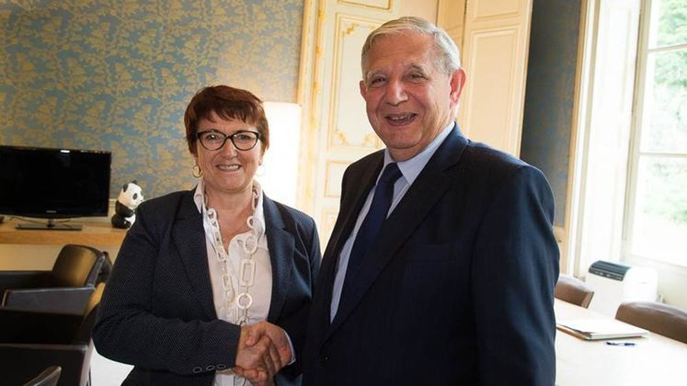 Christiane Lambert et Jacques Mézard lors de leur rencontre ce lundi. © ministère de l’Agriculture/Twitter
