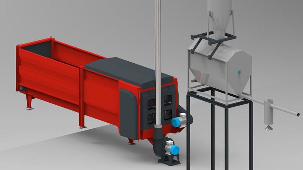 Une ligne de paillage automatisée Une ligne de paillage automatisée