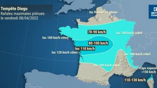 La tempête Diego arrive en France La tempête Diego arrive en France