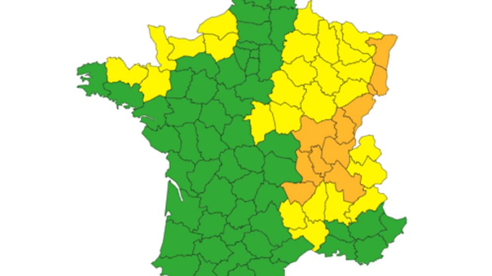 Onze départements en vigilance orange pour des orages