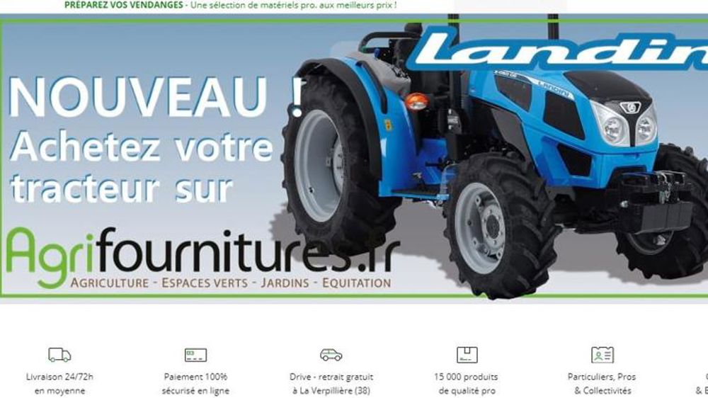 Des Landini neufs vendus par internet