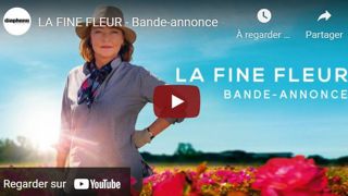 La Fine Fleur, nouveau film du réalisateur Pierre Pinaud, met en scène Catherine Frot, qui joue le rôle d’une obtentrice de roses ©Auvergne-Rhône-Alpes Cinéma/Estrella Productions/France 3 Cinéma - Capture d’écran