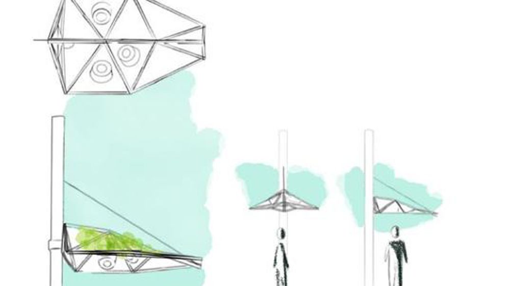 ©Espace Inspiration  L'abripouss, un abri végétalisé par Marine Soca et Laly Collineau …/…
