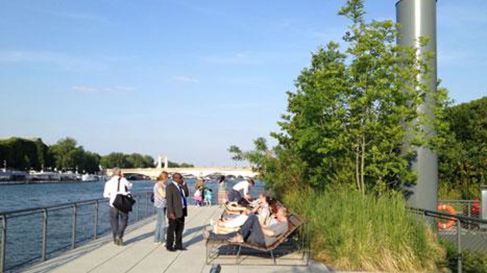 Ces jardins flottants, situés sur les quais de la Seine, à Paris, illustrent un des nouveaux usages du végétal. Une question qui sera au coeur des réflexions de Plant Event.(c)Odile Maillard Ces jardins flottants, situés sur les quais de la Seine, à Paris, illustrent un des nouveaux usages du végétal. Une question qui sera au coeur des réflexions de Plant Event.(c)Odile Maillard