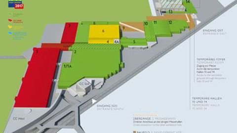 En raison de vastes travaux de modernisation du parc des expositions d'Essen, entamés en mai 2016, l'aménagement des halls sera quelque peu modifié. ©Messe Essen  En raison de vastes travaux de modernisation du parc des expositions d'Essen, entamés en mai 2016, l'aménagement des halls sera quelque peu modifié. ©Messe Essen 