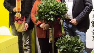 « En une génération, notre pépinière Gova est passée de l'antique laurier classique aux concepts marketing pour plantes de décoration contemporaine », soulignent Charl et Jack Goossens, ici en compagnie de leur mère, Nelly Van Aert, qui était installée avec Harry Goossens, son époux, avant de passer le relais à ses enfants.