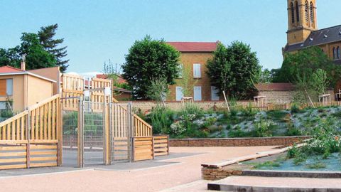 L'aire de loisirs de Saint-Vérand a décroché, pour les communes de moins de 2 500 habitants, la palme du prix Espaces publics et paysage.PHOTO : SAINT-VÉRAND