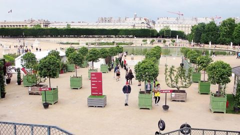 Du 4 au 7 juin, les Tuileries, à Paris, accueillent la prochaine édition de Jardins, Jardin (ici en 2014), avec un objectif : que le jardin puisse rendre la ville heureuse...