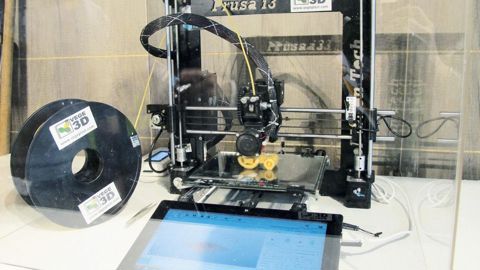 L'agriculture est déjà passée à l'impression 3D et aux drones, avec des services spécifiques et des démonstrations présentés ici dès février 2014 au Salon international de l'agricutlure, à Paris.ODILE MAILLARD