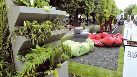 Pour sa huitième édition, Jardins, jardin aux Tuileries a rassemblé vingt jardins et terrasses de paysagistes et quatre-vingts exposants.PHOTO : J.-C. GRELIER
