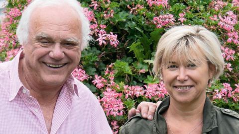 Laurent Cabrol, chroniqueur météo et jardin, est partenaire de l'Unifa pour la bonne utilisation des engrais. Il est ici en compagnie de Laurence Planquette, responsable communication & développement durable pour l'Union.UNIFA