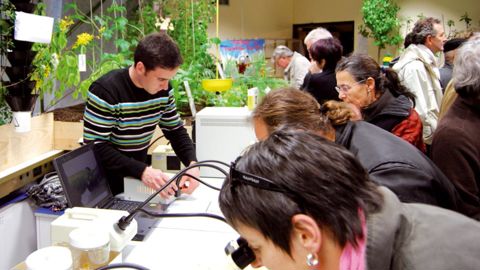 Les élèves d'Agrocampus Ouest - Centre d'Angers partagent leurs connaissances via des animations scientifiques ou plus ludiques.PHOTO : AGROCAMPUS