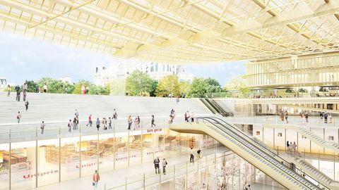 Dans le projet Canopée, aux Halles à Paris, relatif à la couverture des infrastructures de transports internationaux, il s'agit de produire un guide intelligent pour les maîtrises d'ouvrage et d'oeuvre.PHOTO : CHARLOTTE GONZALEZ