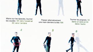 Des programmes d'entraînement spéciaux ont été conçus pour le centre horticole de production de Lausanne par Majda Scharl, entraîneur diplômée de sport d'élite. Ci-dessus, le « Réveil musculaire » en six étapes.