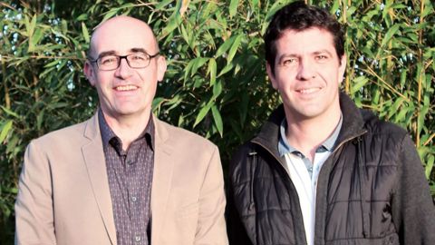 Franck Gilet (à gauche) et Damien Ripaud ont pris les rênes de Plandanjou en début d'année. PHOTO : PLANDANJOU