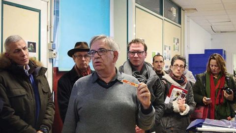 Le second jour des journées techniques de l'Astredhor a emmené les participants à la découverte de projets en Île-de-France. Comme ici dans les locaux de l'association La vie en herbes, ESAT qui cultive 10 hectares de plantes et prépare des tisanes et aromatiques bio.