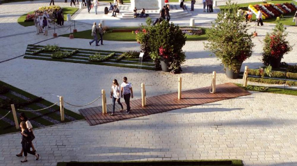 Le jardin éphémère a pour thème la musique. Son QR code paysager dévoile tout le programme des manifestations organisées à l'occasion de son installation.PHOTO : VILLE DE NANCY
