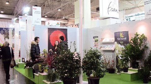 Deux pavillons « France » offrent aux exposants deux espaces bien identifiés : l'un pour la floriculture, l'autre pour la pépinière.