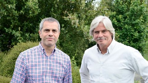 PHILIPPE WEGMANN, DIRECTEUR DU BHR, ORGANISATEUR DU SALON DU VÉGÉTAL (À GAUCHE SUR LA PHOTO) SERGE TSVÉTOUKHINE, COMMISSAIRE GÉNÉRAL DU SALON DU VÉGÉTALPHOTO : BHR