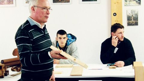 Philippe Prouteau, directeur commercial de Miele & Cie, a fait partager sa passion pour le bois lors de sa présentation des essences exotiques.PHOTO : LUIS DA COSTA