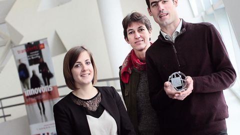 Récompensés par le coup de coeur de Transferts LR, les responsables d'Alcina s'orientent vers la détection et l'identification des champignons lignivores.PHOTO : FLORENT GARDIN