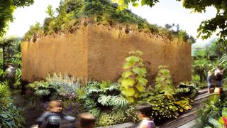 Après la biodiversité en 2011, le thème 2012 alliera délices et délires. Ce croquis représente Émeraude, l'un des jardins de cette édition, une référence aux contes pour enfants au coeur d'une végétation foisonnante.