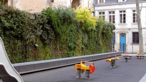 À Bordeaux, un mur a été réalisé il y a quelques années par Patrick Blanc dans le square Vinet. Les difficultés liées à sa gestion avaient été évoquées dans le Lien horticole n° 12 du 19 mars 2009.