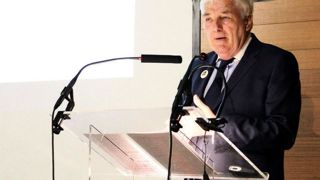 Dominique Douard, président de la SNHF depuis juin 2015, lors de l'assemblée générale du 19 mai dernier, à Paris.PHOTO : SNHF