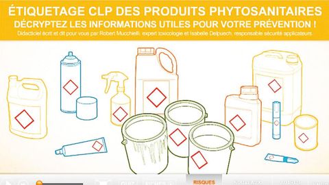 L'étiquetage des produits phytosanitaires change et des recommandations apparaissent progressivement concernant les combinaisons de travail et les équipements de protection adaptés au produit et à l'activité.PHOTO : SYNGENTA