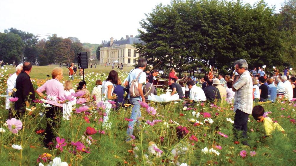 Musiques aux Jardins, dans le parc du château de Méry-sur-Oise (95) l'an dernier. La manifestation sera proposée, cette année, dans trente-sept parcs ou jardins, un peu partout en France.PHOTO : PATRICK SCHEYDER