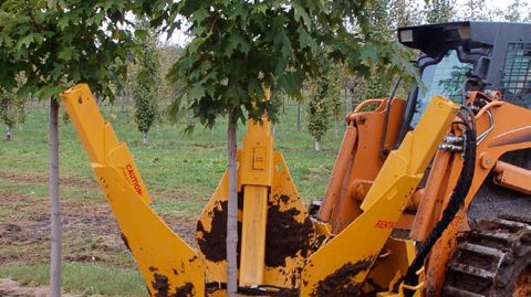 Présente pour la première fois sur le salon, la société Dutchman Industries de l'Ontario (Canada) présentera une arracheuse de motte qui allie légèreté, fonctionnement simple et prix relativement faible.PHOTO : DUTCHMAN INDUSTRIES