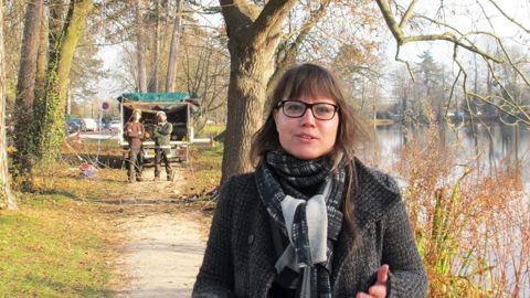 Sarah André : « Nous nous sommes appliqués à trouver un mode de désinfection alternatif qui ne soit ni toxique, ni irritant, ni difficile à employer. »PHOTO : PASCAL FAYOLLE