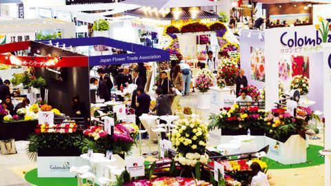 Quarante mille visiteurs professionnels étaient attendus aux quatre salons japonais dédiés au végétal.PHOTO : ANTHIOS