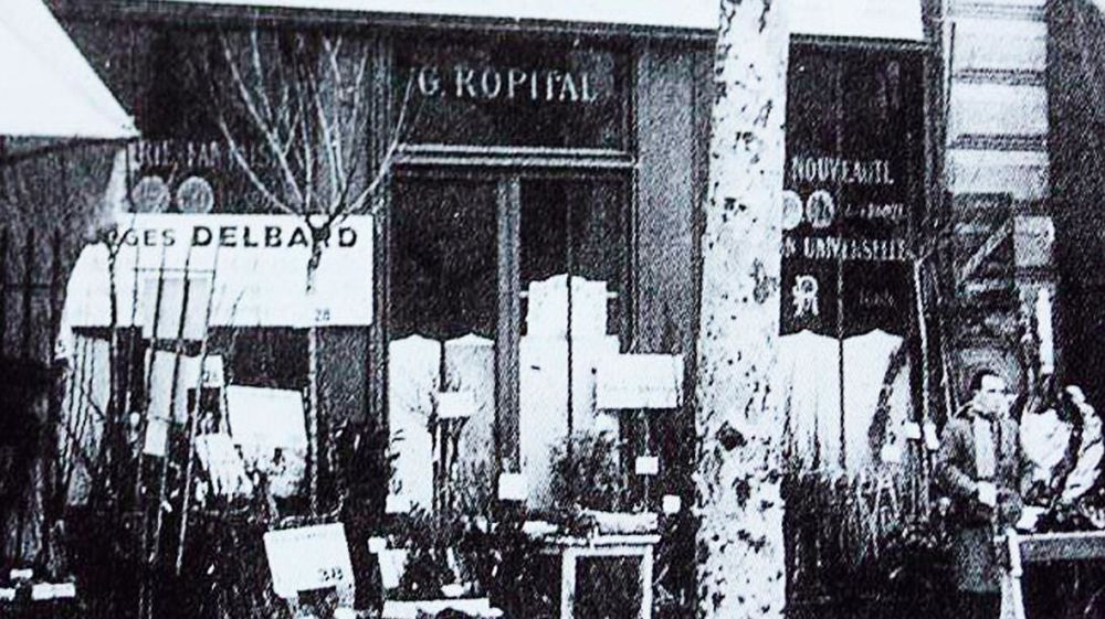 Le premier magasin Delbard, ouvert le 9 novembre 1935, quai de la Mégisserie, à Paris. La pépinière sera créée sept ans plus tard à Malicorne (03).PHOTO : PÉPINIÈRES ET ROSERAIES GEORGES DELBARD Le premier magasin Delbard, ouvert le 9 novembre 1935, quai de la Mégisserie, à Paris. La pépinière sera créée sept ans plus tard à Malicorne (03).PHOTO : PÉPINIÈRES ET ROSERAIES GEORGES DELBARD