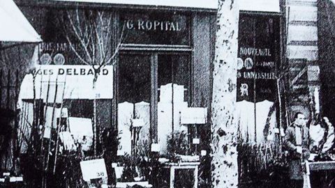 Le premier magasin Delbard, ouvert le 9 novembre 1935, quai de la Mégisserie, à Paris. La pépinière sera créée sept ans plus tard à Malicorne (03).PHOTO : PÉPINIÈRES ET ROSERAIES GEORGES DELBARD