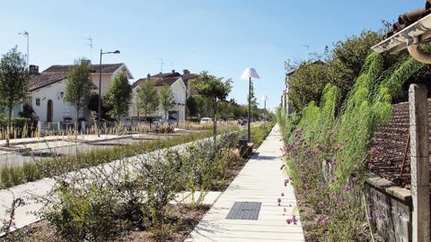 L'agglomération de Mont-de-Marsan a décroché l'or dans la catégorie « Infrastructure verte » pour l'aménagement de son entrée ouest. Le végétal et les circulations douces y trouvent toute leur place.