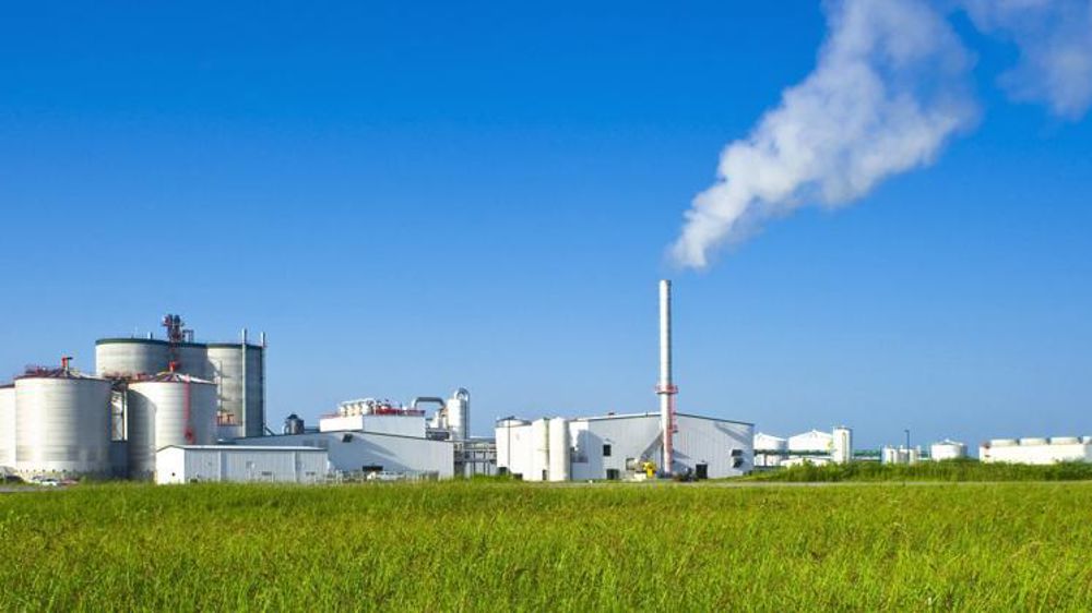 L’usine de Shenandoah, dans l’Iowa, fabrique de l’éthanol à base de maïs. © SPL — Science Photo Library/David Nunuk/Biosphoto