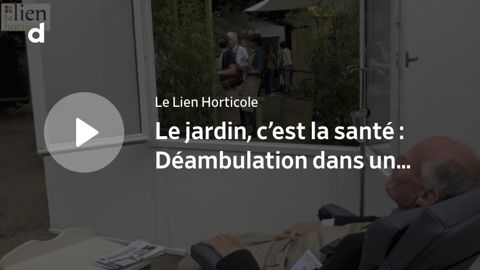 Déambulation dans un jardin à visée thérapeutique