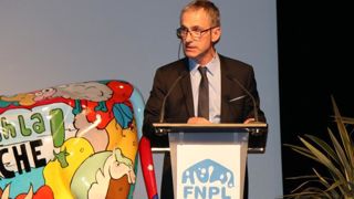 Thierry Roquefeuil, le président de la FNPL, lors de l’assemblée générale du syndicat le 15 mars 2018 à Vannes (Morbihan). © V. Guyot/GFA Thierry Roquefeuil, le président de la FNPL, lors de l’assemblée générale du syndicat le 15 mars 2018 à Vannes (Morbihan). © V. Guyot/GFA