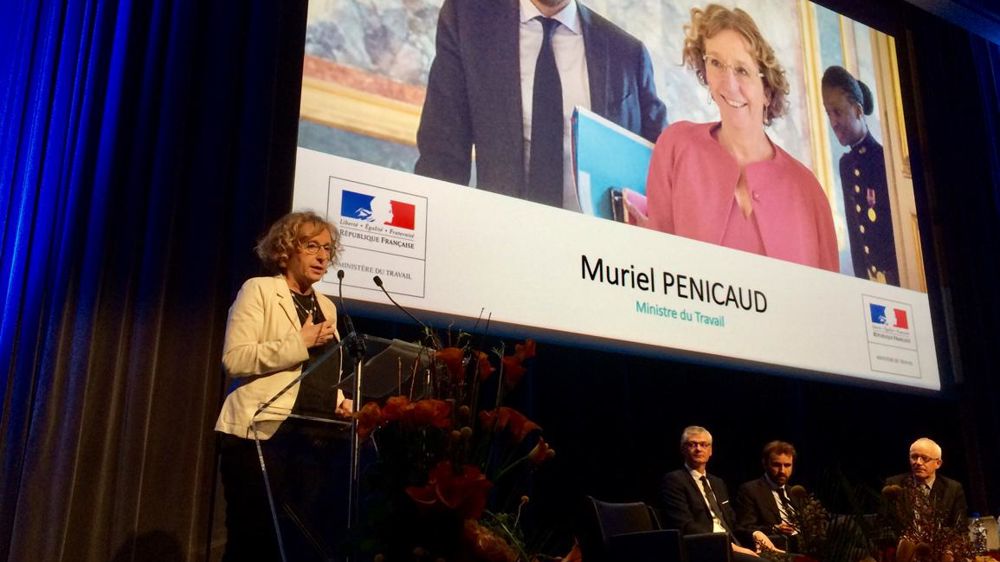 Muriel Pénicaud, ministre du Travail lors de l’assemblée générale des MFR. © A. Cardinaux/GFA