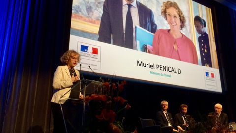 Muriel Pénicaud, ministre du Travail lors de l’assemblée générale des MFR. © A. Cardinaux/GFA Muriel Pénicaud, ministre du Travail lors de l’assemblée générale des MFR. © A. Cardinaux/GFA