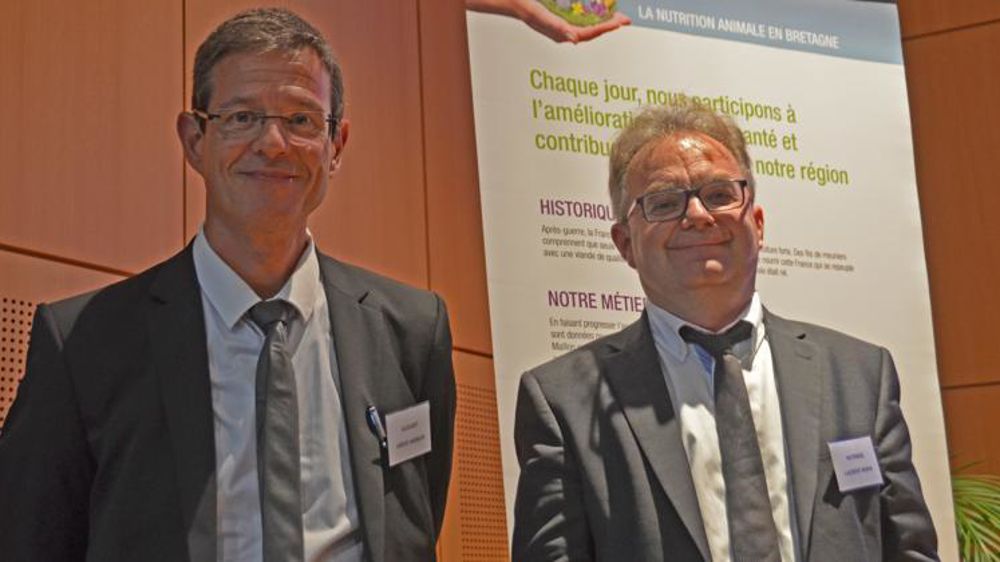 Hervé Vasseur, président de Nutrinoë, et Laurent Morin, directeur. © Yanne Boloh