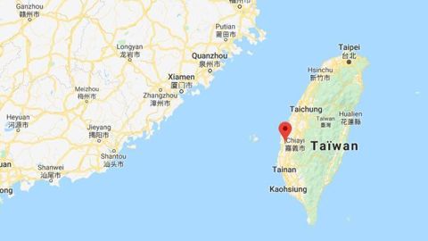 L’exploitation touchée par le virus de l’influenza aviaire hautement pathogène se trouve dans le comté de Chiayi, à Taïwan. @ Google maps