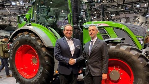 Josip Tomasevic, vice-président d’Agco, et Matteo Storchi, président de Comer Industries. © Agco Josip Tomasevic, vice-président d’Agco, et Matteo Storchi, président de Comer Industries. © Agco